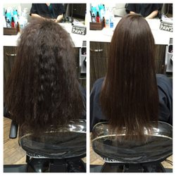 Beauty By Us - Keratin smoothing before and after on this beauty! Done by Missy Mulford.