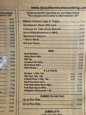 Menu photo 6 RJ Southern Home Cooking Downey, CA
