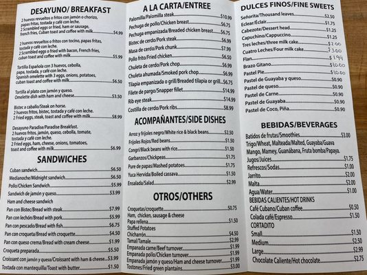 Menu photo 1 J & J paradise bakery Cape Coral, FL Menu photo 1 J & J paradise bakery Cape Coral, FL