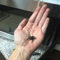 Ken-Mark Appliance - Here's the culprit. $10 thermal switch reading intermittent (but primarily) open, when it should be NC and open at a certain temp.
