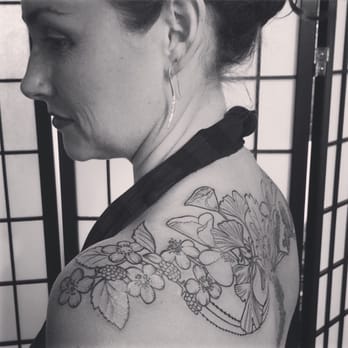 Thistle and Pearl Tattoo - "Family tree" in botanicals. - Tattoo Near Me - Asheville, North Carolina Thistle and Pearl Tattoo - "Family tree" in botanicals. - Tattoo Near Me - Asheville, North Carolina