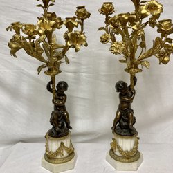 Gilt Bronze Candelabra