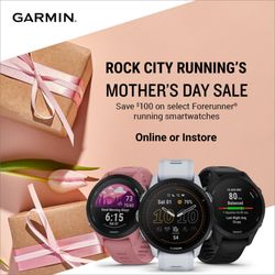 Rock City Running - Step up Mom's game this Mother's Day with our Garmin Forerunner packages!
