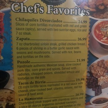 El Patron Authentic Mexican Cuisine - Chef's Dishes - Mexican Near Me - Des Moines, Iowa