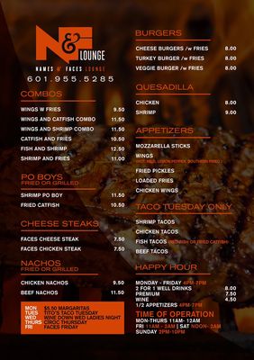 Menu photo 4 Names & Faces Lounge Jackson, MS