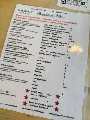 Menu photo 1 Riverwalk Park Inn Cafe Chelan, WA Menu photo 1 Riverwalk Park Inn Cafe Chelan, WA
