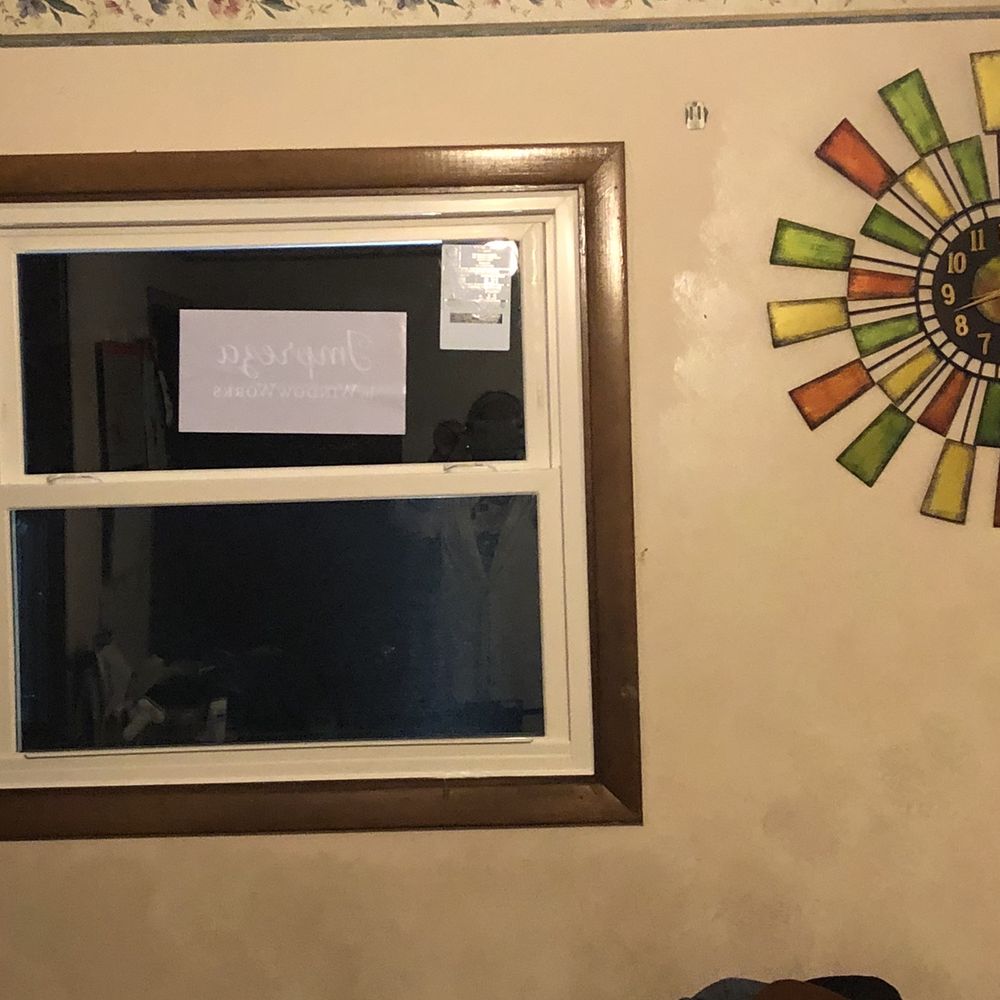 After inside picture frame window After inside picture frame window