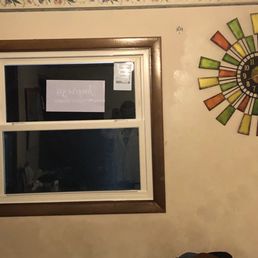 After inside picture frame window