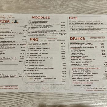 Pho & Beyond - DEC 2025 - Menu - Vietnamese Near Me - Las Vegas, Nevada