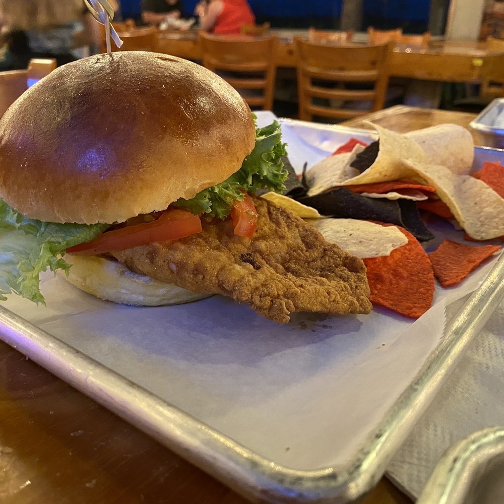 Harold's On the Ocean - Fish Sandwich with Chips - Bars Near Me - North Myrtle Beach, South Carolina