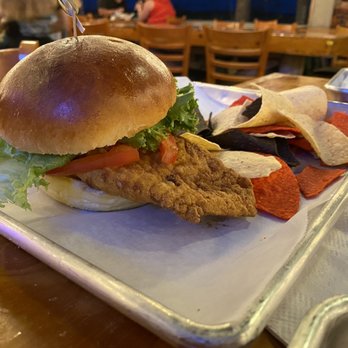 Harold's On the Ocean - Fish Sandwich with Chips - Bars Near Me - North Myrtle Beach, South Carolina