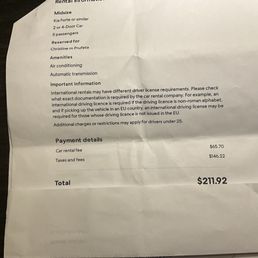 This is what I was told the price would be This is what I was told the price would be