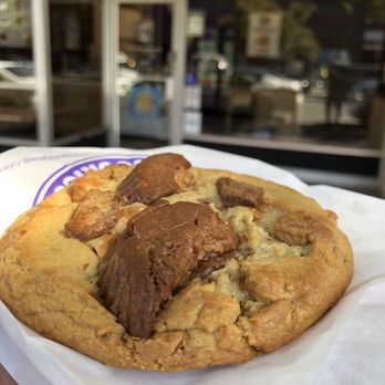 Insomnia Cookies - Chocolate peanut butter cup ... warm, gooey, and delicious. - Desserts Near Me - Davis, California Insomnia Cookies - Chocolate peanut butter cup ... warm, gooey, and delicious. - Desserts Near Me - Davis, California
