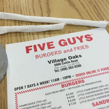 Five Guys - Burgers Near Me - San Jose, California
