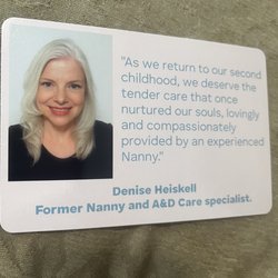 Nanny 4 Granny - Beautiful quote.