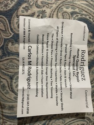 Rodriguez Home Quality Repair Logo