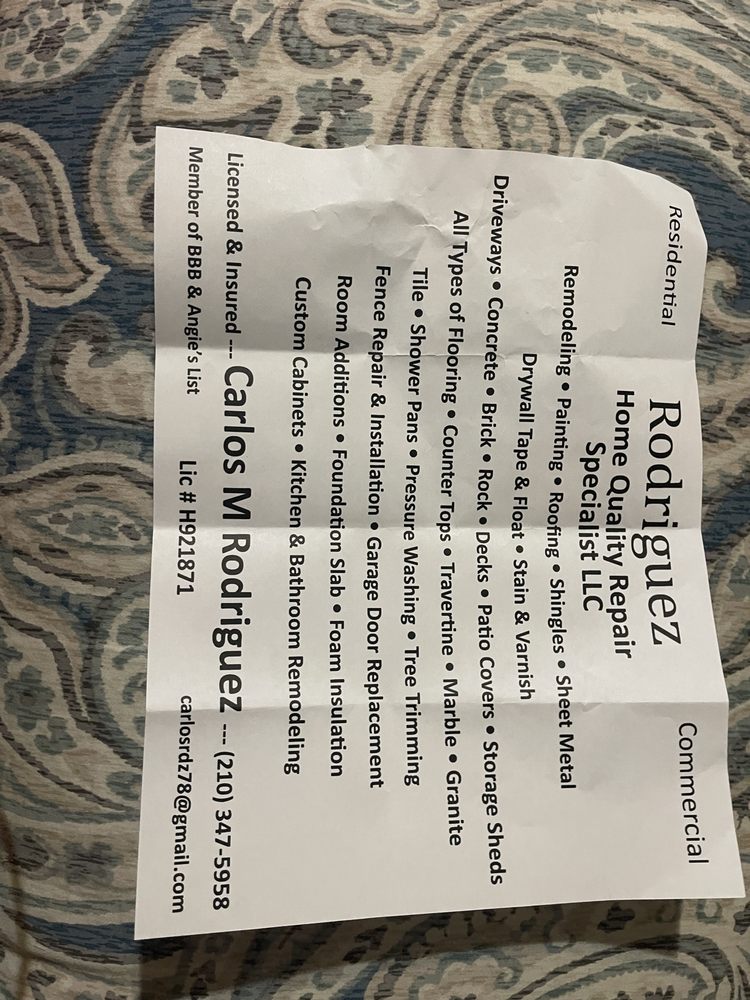 Slide of Rodriguez Home Quality Repair