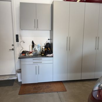 Garaginization - Older cabinets and work bench from original installation 4 years ago. - Cabinetry Near Me - Las Vegas, Nevada Garaginization - Older cabinets and work bench from original installation 4 years ago. - Cabinetry Near Me - Las Vegas, Nevada