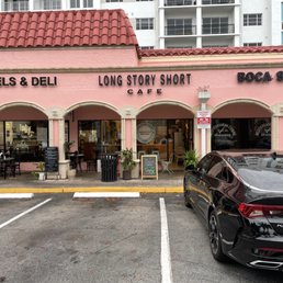 Exterior outside entrance of Long Story Short Cafe - Boca Raton, Florida Exterior outside entrance of Long Story Short Cafe - Boca Raton, Florida
