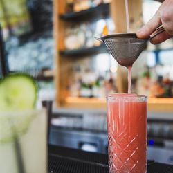 Anise Wine Bar- The Village Dallas - Handcrafted cocktail at Anise Wine Bar, one of Dallas' best neighborhood spots for wine and elevated drinks.