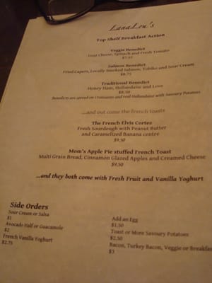 Menu photo 1 LanaLou's Vancouver, BC Menu photo 1 LanaLou's Vancouver, BC