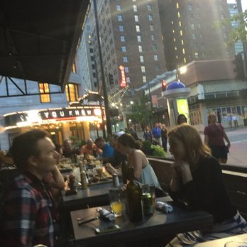 Brgr Kitchen Plus Bar - Perfect patio seating topped with 77 degree weather. Ahh! I may never leave - Burgers Near Me - Kansas City, Missouri