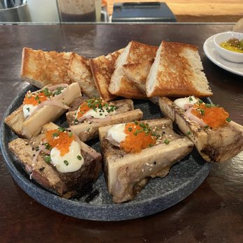 Casa Mono - Bone Marrow with Trout Roe, Horseradish & Everything Bagel Spice - Spanish Near Me - New York, New York Casa Mono - Bone Marrow with Trout Roe, Horseradish & Everything Bagel Spice - Spanish Near Me - New York, New York