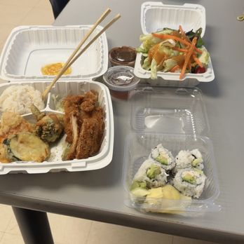 Zen 5 Sushi - Chicken Katsu, tempura, salad, California rolls. - Sushi Bars Near Me - San Diego, California Zen 5 Sushi - Chicken Katsu, tempura, salad, California rolls. - Sushi Bars Near Me - San Diego, California