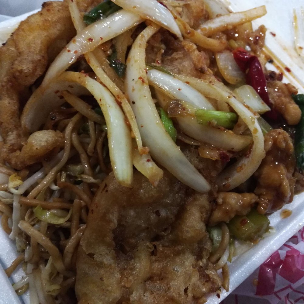 Imperial Express - Fried fish, spicy chicken, all chow mein with extra onions I requested! Best fast Chinese in SD - Chinese Near Me - San Diego, California Imperial Express - Fried fish, spicy chicken, all chow mein with extra onions I requested! Best fast Chinese in SD - Chinese Near Me - San Diego, California