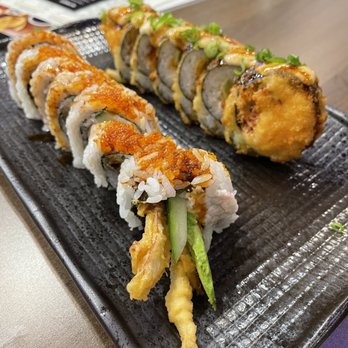 Oki Sushi - Spider Roll (front roll) - Japanese Near Me - Rocklin, California Oki Sushi - Spider Roll (front roll) - Japanese Near Me - Rocklin, California