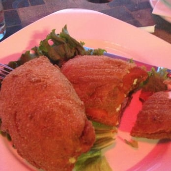 Cafe Derbi - Appetizer of Stuffed roasted peppers with feta and fried - Specialty Food Near Me - Las Vegas, Nevada Cafe Derbi - Appetizer of Stuffed roasted peppers with feta and fried - Specialty Food Near Me - Las Vegas, Nevada