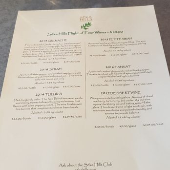 Old Sugar Mill - The rest of the wine menu. - Wineries Near Me - Clarksburg, California Old Sugar Mill - The rest of the wine menu. - Wineries Near Me - Clarksburg, California