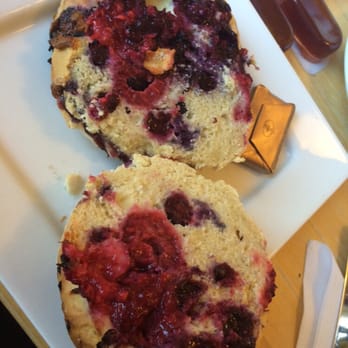 Gorgeous - Inside the Prince of Cambridge Scone blueberry, raspberry & white chocolate - Fast Food Near Me - St Andrews, FIF Gorgeous - Inside the Prince of Cambridge Scone blueberry, raspberry & white chocolate - Fast Food Near Me - St Andrews, FIF