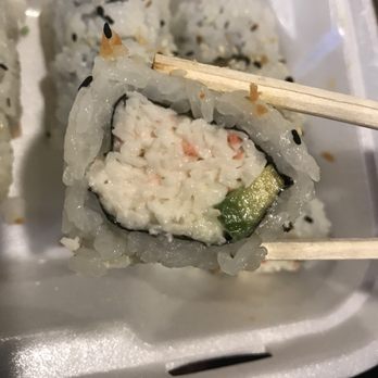 QQ Sushi & Kitchen - California roll (8 pieces). Strangely sweet and not at all how a California roll is supposed to taste. - Sushi Bars Near Me - Spokane, Washington QQ Sushi & Kitchen - California roll (8 pieces). Strangely sweet and not at all how a California roll is supposed to taste. - Sushi Bars Near Me - Spokane, Washington
