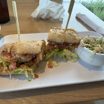 Sizzlin’ Greens - Shrimp po boy sandwich - Salad Near Me - Winter Garden, Florida Sizzlin’ Greens - Shrimp po boy sandwich - Salad Near Me - Winter Garden, Florida