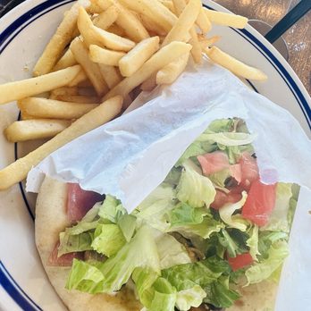 Island Grill - Chicken pita with fries - Mediterranean Near Me - Houston, Texas Island Grill - Chicken pita with fries - Mediterranean Near Me - Houston, Texas
