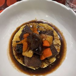 The beef chuck in red wine