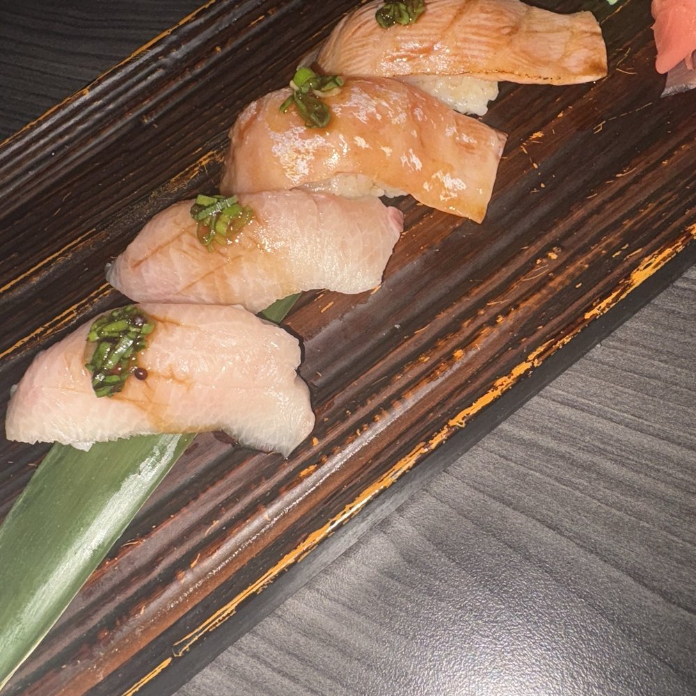 Kitaro Surf & Turf - 2 Piece Fatty Salmon and 2 Piece Fatty Yellowtail - Steakhouses Near Me - Munster, Indiana Kitaro Surf & Turf - 2 Piece Fatty Salmon and 2 Piece Fatty Yellowtail - Steakhouses Near Me - Munster, Indiana