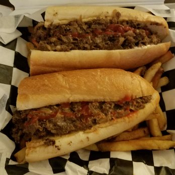 DeMarco's - two sandwiches and french fries - Pizza Near Me - Drexel Hill, Pennsylvania