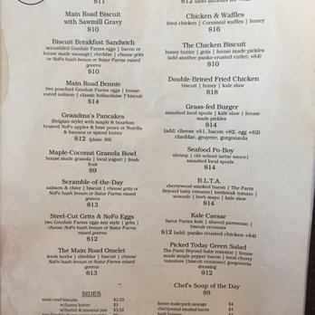 Main Road Biscuit - Menu of early September. - Breakfast & Brunch Near Me - Jamesport, New York Main Road Biscuit - Menu of early September. - Breakfast & Brunch Near Me - Jamesport, New York