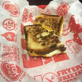 Tom & Chee - Cheese sandwich with gluten free toast - American Near Me - Oklahoma City, Oklahoma Tom & Chee - Cheese sandwich with gluten free toast - American Near Me - Oklahoma City, Oklahoma