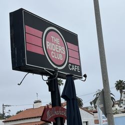 The Riders Club Cafe - Outside signage.