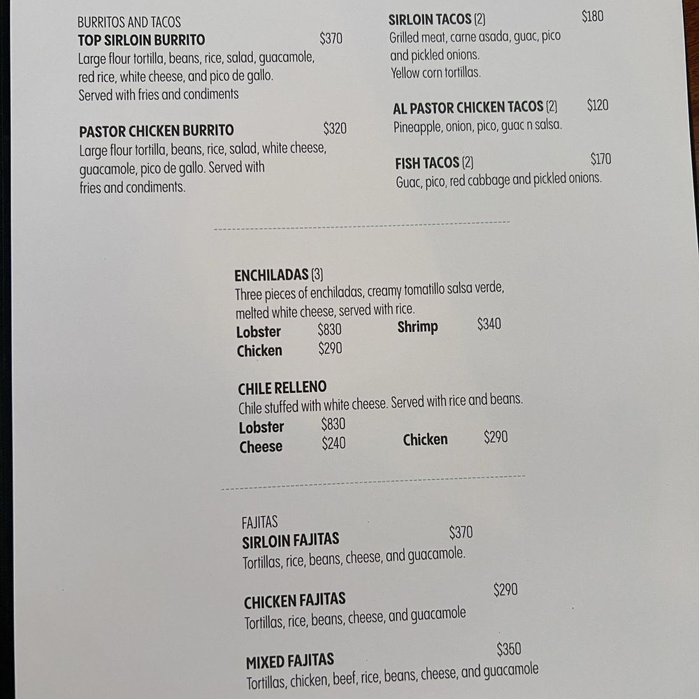 La Playa - More menu - Tiki Bars Near Me - Los Barriles, BCS