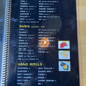 Mainichi Sushi - Menu as of 6/17/22 - Japanese Near Me - Berkeley, California