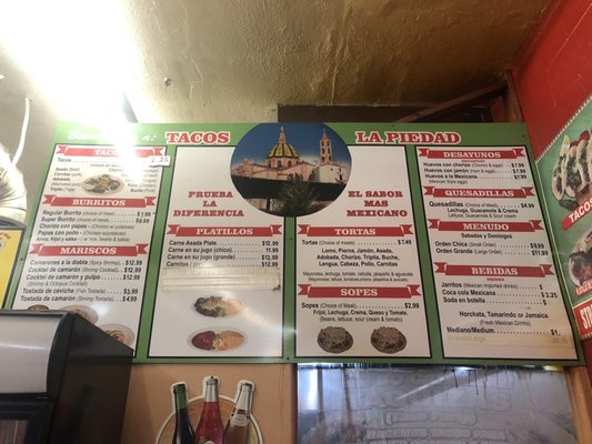 Menu photo 1 Tacos La Piedad Sacramento, CA Menu photo 1 Tacos La Piedad Sacramento, CA