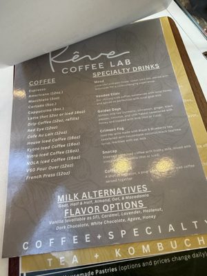 Menu photo 2 Rêve Coffee Roasters Lafayette, LA
