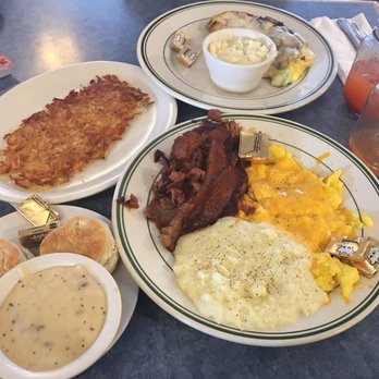 Izzy's Cafe - I'd ordered the BBQ brisket, scrambled eggs, and grits, with biscuits and bacon gravy it was DELICIOUS - Barbeque Near Me - El Cajon, California Izzy's Cafe - I'd ordered the BBQ brisket, scrambled eggs, and grits, with biscuits and bacon gravy it was DELICIOUS - Barbeque Near Me - El Cajon, California