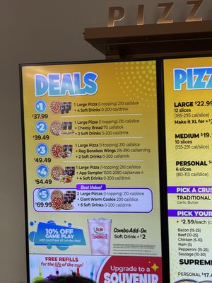 Menu photo 2 Chuck E. Cheese Brentwood, CA Menu photo 2 Chuck E. Cheese Brentwood, CA