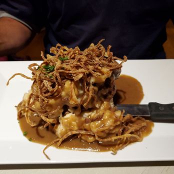 Appalachian Brewing Company - Meat loaf with mashed potatoes and onion straws. - Breweries Near Me - Lititz, Pennsylvania Appalachian Brewing Company - Meat loaf with mashed potatoes and onion straws. - Breweries Near Me - Lititz, Pennsylvania