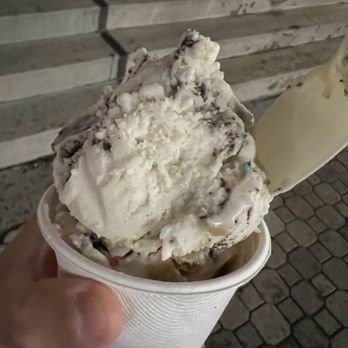 Monkeywrench - Cookies n cream (not oreo, more like chocolate chip cookie), and birthday cake (at the bottom) - Desserts Near Me - Salt Lake City, Utah Monkeywrench - Cookies n cream (not oreo, more like chocolate chip cookie), and birthday cake (at the bottom) - Desserts Near Me - Salt Lake City, Utah